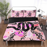 Witchy Botanical Snake - Three Piece Bedding Set