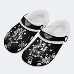 True Love Print - Fur Lined Slippers/Sandals