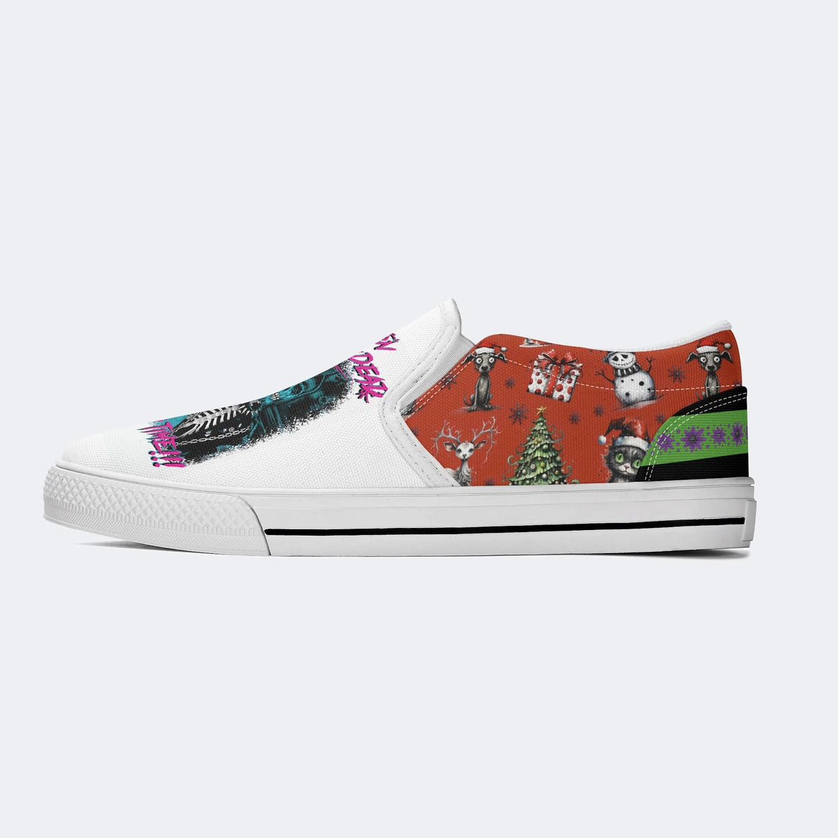 Unisex Horror Print - Slip On Shoes