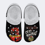 Unisex Retro PET SEMATARY Print - Fur Lined Slippers/Sandals