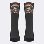 Poisonous Mushrooms&Skull Print- Crew Socks