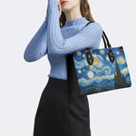 Starry Night Cypress Tree Print Handbag Factory Direct Sales