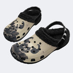 Cold-blooded Killer Print - Fur Lined Slippers/Sandals