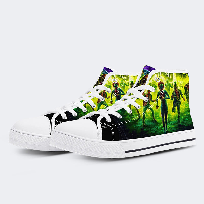 Unisex Horrorfilm-Druck - High Top Canvas