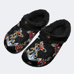 Anchor Art Print - Fur Lined Slippers/Sandals