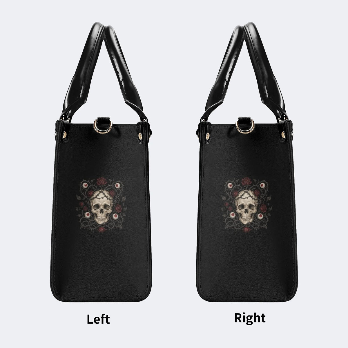 Skull Eyeball Rose Print Handbag Factory Direct Sales