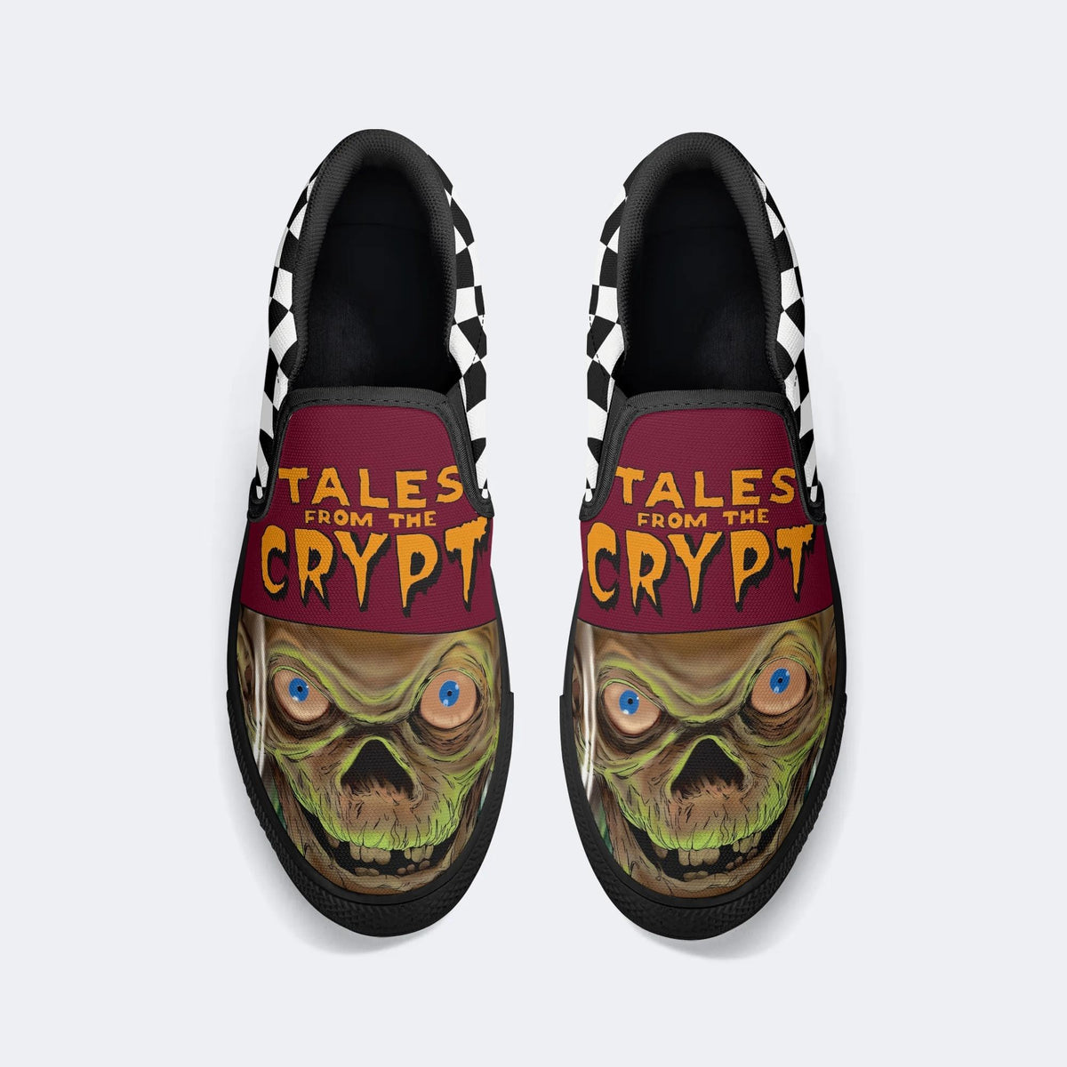 Unisex Tales Crypt Zombie Art Print - Slip On Shoes