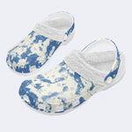 Unisex Ink Print - Fur Lined Slippers/Sandals