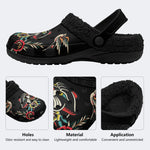 Roaring Leopard Art Print - Fur Lined Slippers/Sandals