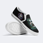 Vintage Horror Art Printed - Slip On Shoes
