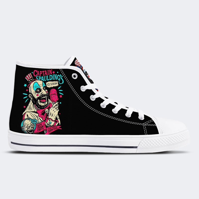 Horror Print - High Top Canvas