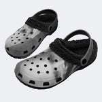 Noir Angel Specter - Fur Lined Slippers/Sandals
