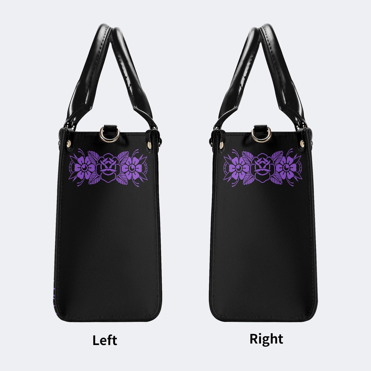 Forest Outside The Window - Leather Handbag