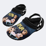 Horror Movie Vintage Graphic - Fur Lined Slippers