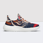 Sneakers aus Mesh-Strick mit Tiger-Print 