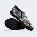 Unisex Skull Tree Graphic Print - Slip On Shoes