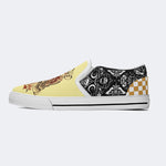 Unisex Death Moth&Skull Print - Slip On Shoes