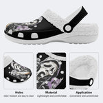 Personalized Horror Ghostface Name - Fur Lined Slippers