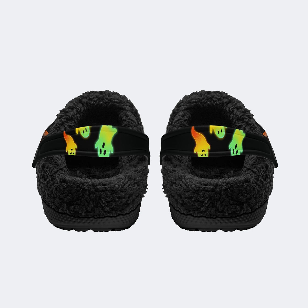 Creepy Ghost Jacko - Fur Lined Slippers/Sandals