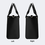 Skeleton Snake Print - Leather Handbag