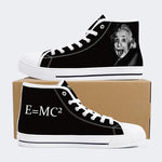 Albert Einstein (E=MC2) High Top Canvas Shoes