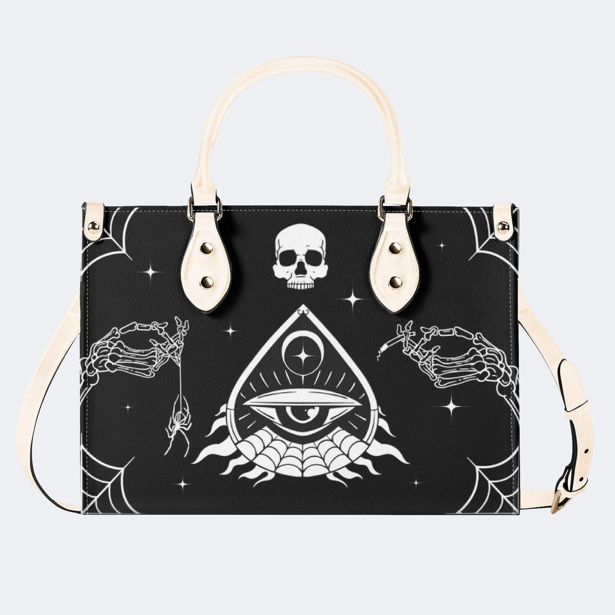 Retro Ghost Eye - Leather Handbag
