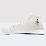 King Of Soccer High Top Canvas Shoes