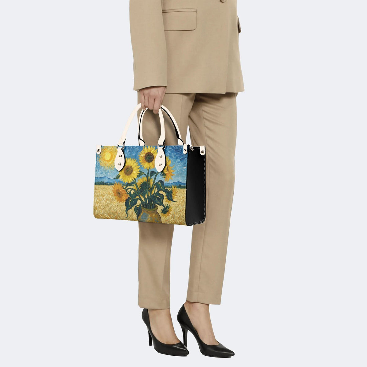 Van Gogh Sunflower Print Handbag Factory Direct Sales