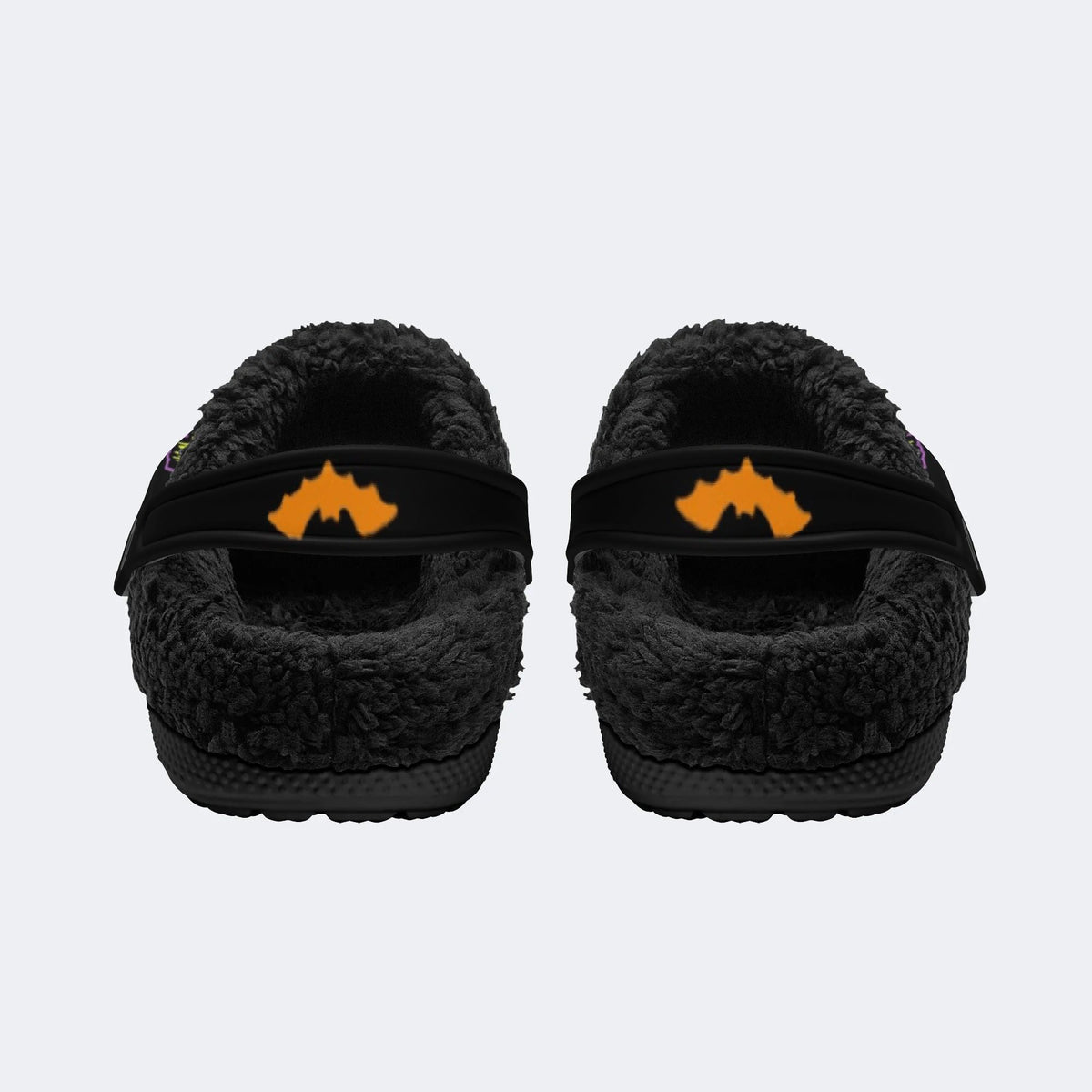 Pumpkin Ghost Skull - Fur Lined Slippers/Sandals