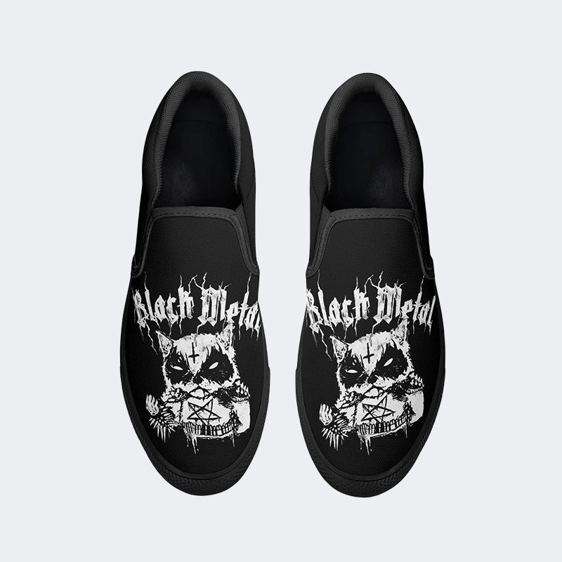 Cat Black Metal - Slip On Shoes