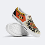 Tiger And Tiger Paw Print - Slip On Shoes