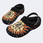 Boho Floral Sun - Fur Lined Slippers/Sandal