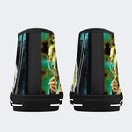 Horror Movie Vintage Graphic Print - High Top Canvas