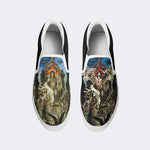 Unisex Christ Graffiti Art Print - Slip On Shoes