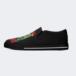 Unisex Retro Rock Print - Slip On Shoes