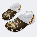 Go Dog Go Print - Fur Lined Slippers/Sandals