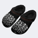 Grim Skeleton Crew - Fur Lined Slippers/Sandals
