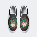 Medusa With Eyes Closed - Slip On Shoes