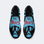 Blue Shark Vintage Print - Slip On Shoes