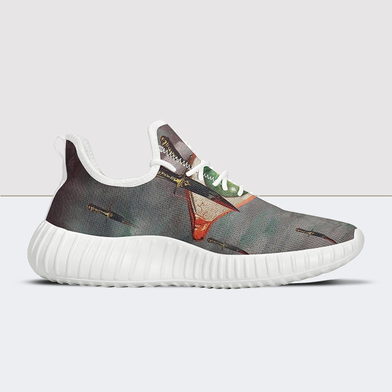 Pupil Dagger Print Mesh Knit Sneakers