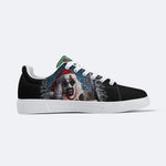 Horror Santa Claus Ghostface Print - Skateboard Sneakers