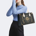 All Seeing Eye Moon Print Handbag Factory Direct Sales