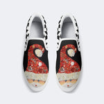 Funny Santa Claus Print - Slip On Shoes