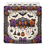 Lace Halloween Gothic Print - Three Piece Bedding Set