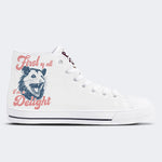 Cute But Feral Art Print - High Top Canvas