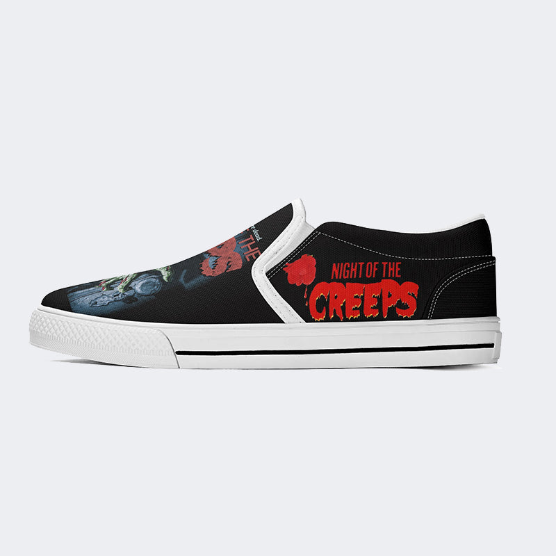 Unisex Horror Print - Slip On Shoes