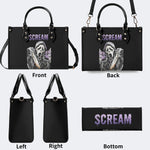 Horror Ghostface Print - Leather Handbag