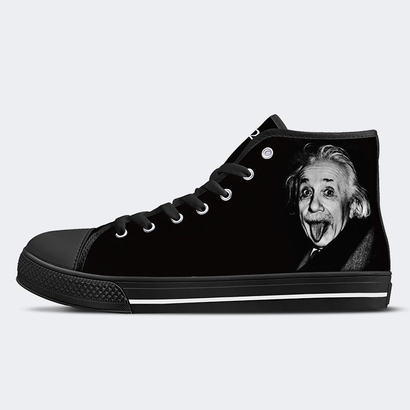 Albert Einstein (E=MC2) High Top Canvas Shoes