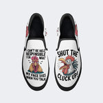 Unisex Chicken Print - Slip On Shoes