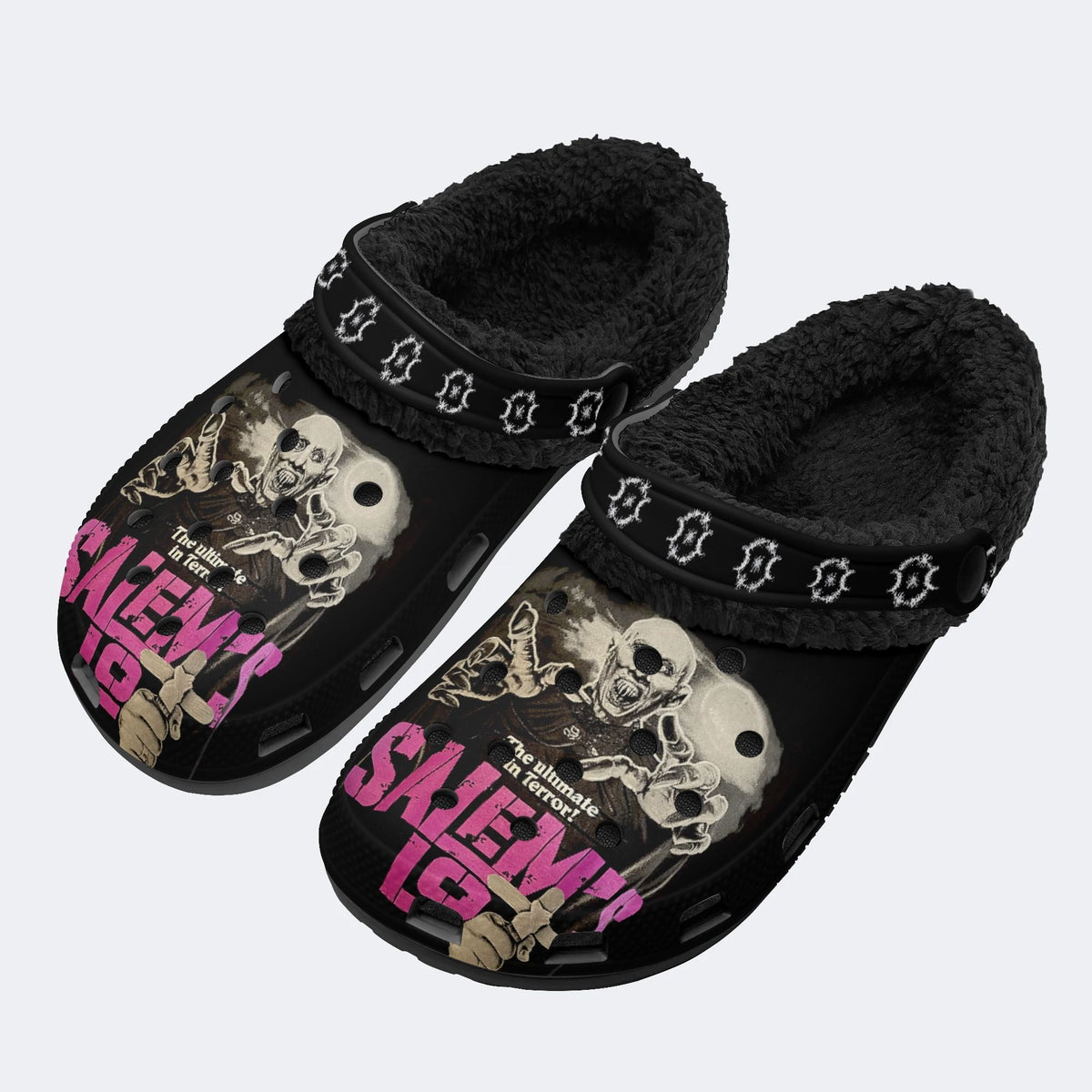 Unisex Salems Lot Print - Fur Lined Slippers/Sandals